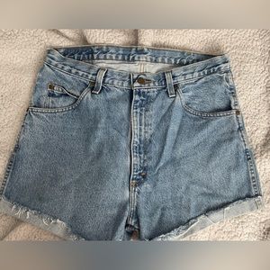 Wrangler high waisted jean shorts